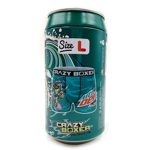 Mountain Dew Underwear & Socks Mountain Dew Baja Blast Soda Can